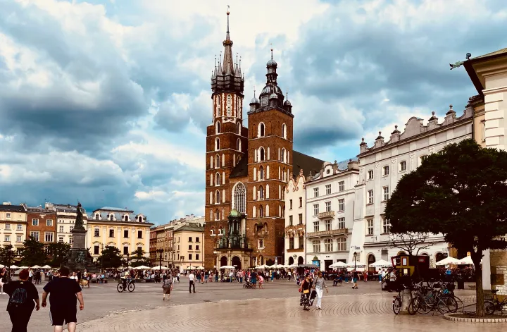 Polish countryside road